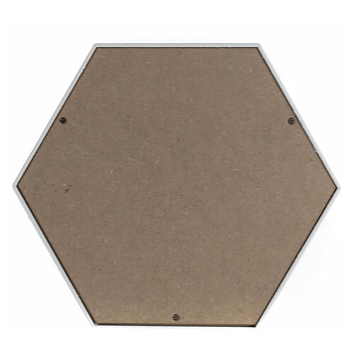 Matte gold cremation urn hexagon 5L 4