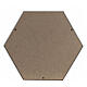 Matte gold cremation urn hexagon 5L s4