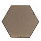 Embossed hexagonal funeral urn with matte copper finish, 5 L s4