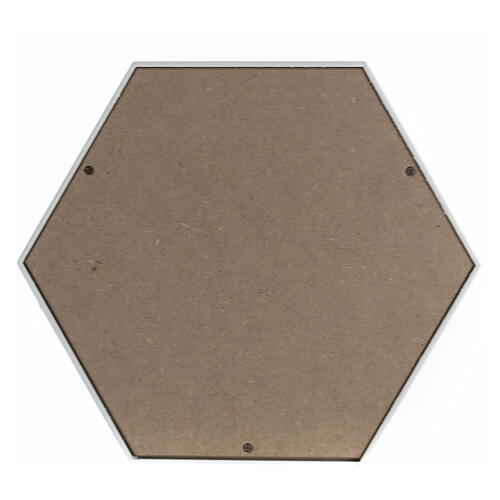 Urne cinéraire hexagone à bossage finition laquée cuivre mat 5L 4
