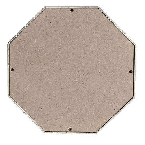 Embossed octagonal funeral urn with glossy black lacquered finish, 5 L 3