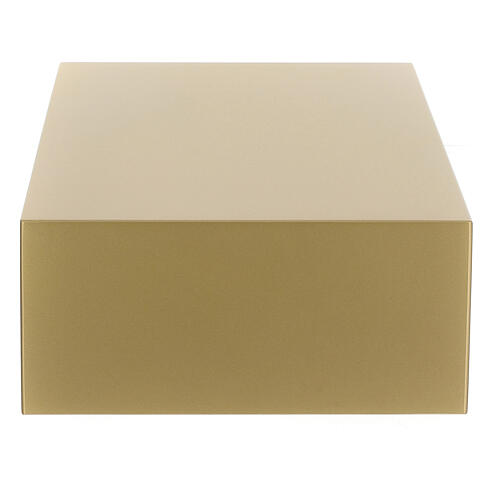 Smooth funerary urn, matte gold lacquered book, 5 L 3