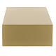 Smooth funerary urn, matte gold lacquered book, 5 L s3