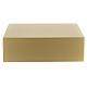 Smooth funerary urn, matte gold lacquered book, 5 L s4