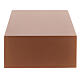 Smooth funerary urn, matte copper lacquered book, 5 L s4