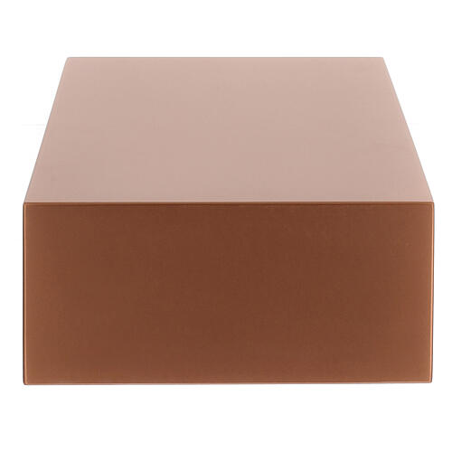 Cremation urn smooth book lacquered matte copper 5L 4