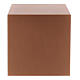 Smooth funerary urn, matte copper lacquered cube, 5 L s3