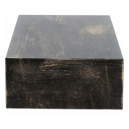 Urna na prochy w kształcie książki, gładka, efekt brązu-złota, matowa, 5 l 3