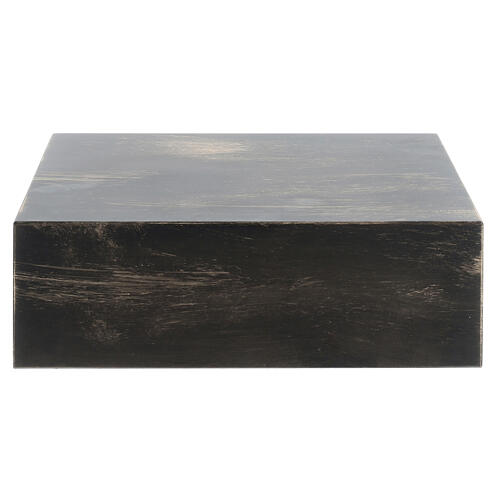 Urna na prochy w kształcie książki, gładka, efekt brązu-złota, matowa, 5 l 4