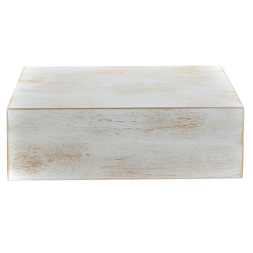 Urna na prochy - książka, gładka, efekt brązu złoto-biały, wykończenie matowe, 5 L 4