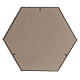 Smooth funerary urn, matte bleached oak hexagon, 5 L s4