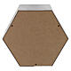 Urne cinéraire hexagone lisse effet bronze aluminium mat 5L s4