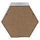 Urna cineraria esagono liscio effetto bronzo alluminio opaco 5L s4