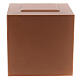 Cubic funeral urn, embossed matte copper lacquered surface, 5 L s3