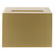 Parallelepiped funeral urn, embossed matte gold lacquered surface, 5 L s3