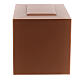 Parallelepiped funeral urn, embossed matte copper lacquered surface, 5 L s3