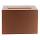 Parallelepiped funeral urn, embossed matte copper lacquered surface, 5 L s4