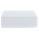 Funeral urn book smooth glossy white lacquered 5L s4