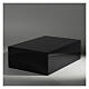 Smooth funerary urn, glossy black lacquered book, 5 L s2