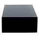 Smooth funerary urn, glossy black lacquered book, 5 L s3