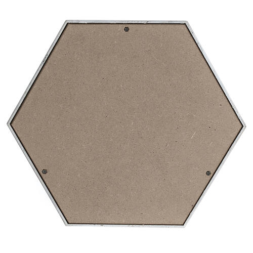 Urne hexagonale lisse effet marbre de Carrare brillant 5L 4