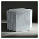 Urne hexagonale lisse effet marbre de Carrare brillant 5L s2
