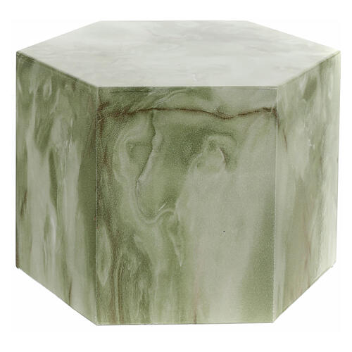 Smooth funerary urn, polished onyx hexagon, 5 L 1