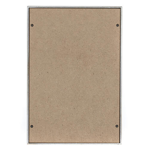 Urna na prochy w kształcie prostopadłościanu z dekoracyjną fakturą, lakierowana na biało, wyk. błyszczące, 5 L 5