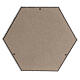 Funeral urn, smooth matte hexagon with bronze white gold finish, 5 L s4