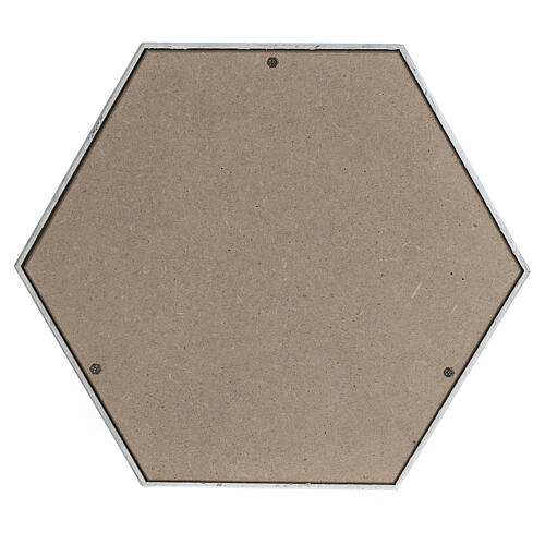 Urne hexagonale lisse effet bronze or blanc mat 5L 4
