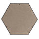 Urne hexagonale lisse effet bronze or blanc mat 5L s4