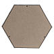 Funeral urn, smooth matte hexagon with bronze gold finish, 5 L s4