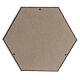 Urne hexagonale lisse effet bronze or mat 5L s4