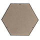 Urna funeraria esagono liscio effetto bronzo oro opaco 5L s4