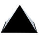 Urna cineraria pirámide lisa lacado negro lúcido 5L s3