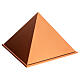 Urna funeraria piramide liscia laccato rame opaco 5L s2