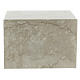 Smooth parallelepiped funeral urn with glossy Botticino marble effect 5L s4