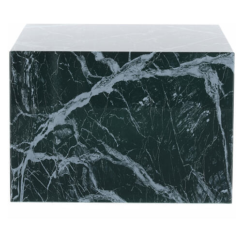 Parallelepiped funeral urn, smooth polished Guatemala green marble effect, 5 L 3