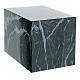 Parallelepiped funeral urn, smooth polished Guatemala green marble effect, 5 L s1