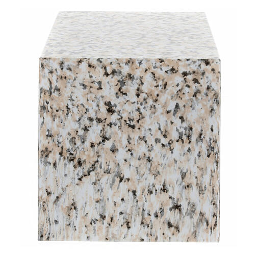 Urna pogrzebowa prostopadłościenna, efekt granitu, wyk. błyszczące, 5 L 3