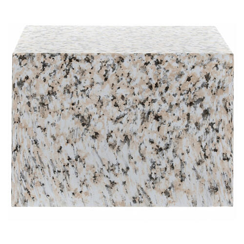 Urna pogrzebowa prostopadłościenna, efekt granitu, wyk. błyszczące, 5 L 4