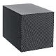Smooth parallelepiped funeral urn with matte carbon Kevlar effect 5L s1