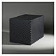 Smooth parallelepiped funeral urn with matte carbon Kevlar effect 5L s2