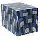 Smooth parallelepiped cinerary urn with quad matte fabric effect 5L s1