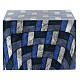 Smooth parallelepiped cinerary urn with quad matte fabric effect 5L s4