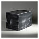 Smooth parallelepiped funeral urn with matte aluminum bronze effect 5L s2