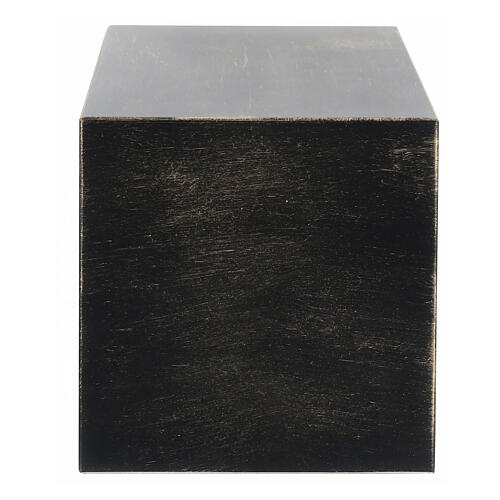 Parallelepiped funeral urn, smooth matte bronze gold effect, 5 L 3