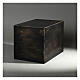 Parallelepiped funeral urn, smooth matte bronze gold effect, 5 L s2