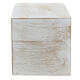 Parallelepiped funeral urn, smooth matte bronze white gold effect, 5 L s3