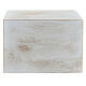 Parallelepiped funeral urn, smooth matte bronze white gold effect, 5 L s4